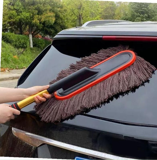 Car Wash Cleaning Brush Duster Dust Wax Mop Microfiber Telescoping Tool For Vehicle Exterior And Interior Cleaning