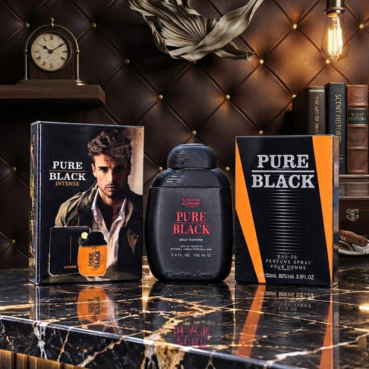 Creation Lamis Pure Black Mens Fragrance - Fragrance Accessory Designed For Scent Application - 100ML