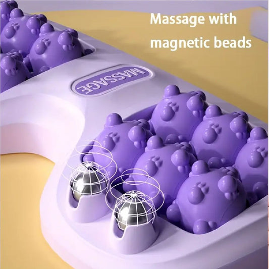 Foot Massager Roller Home Leg Point Bead Roller Massager Heel Foot Arch Pain Reflexology Massager
