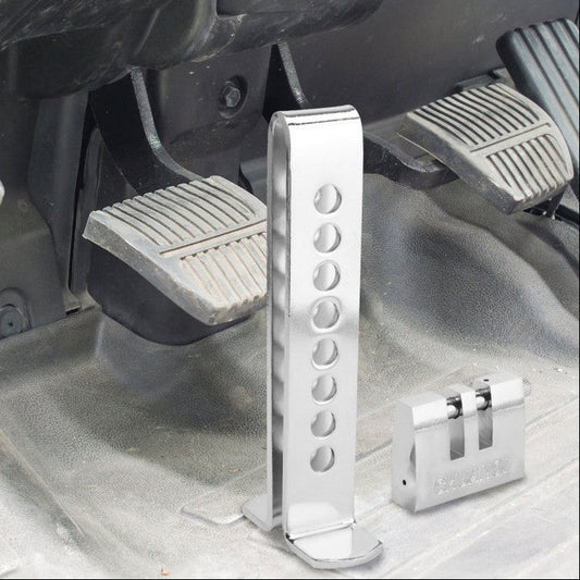 Car Steen Less steel Anti Theft Brake Cluch Pedal Lock For All cars